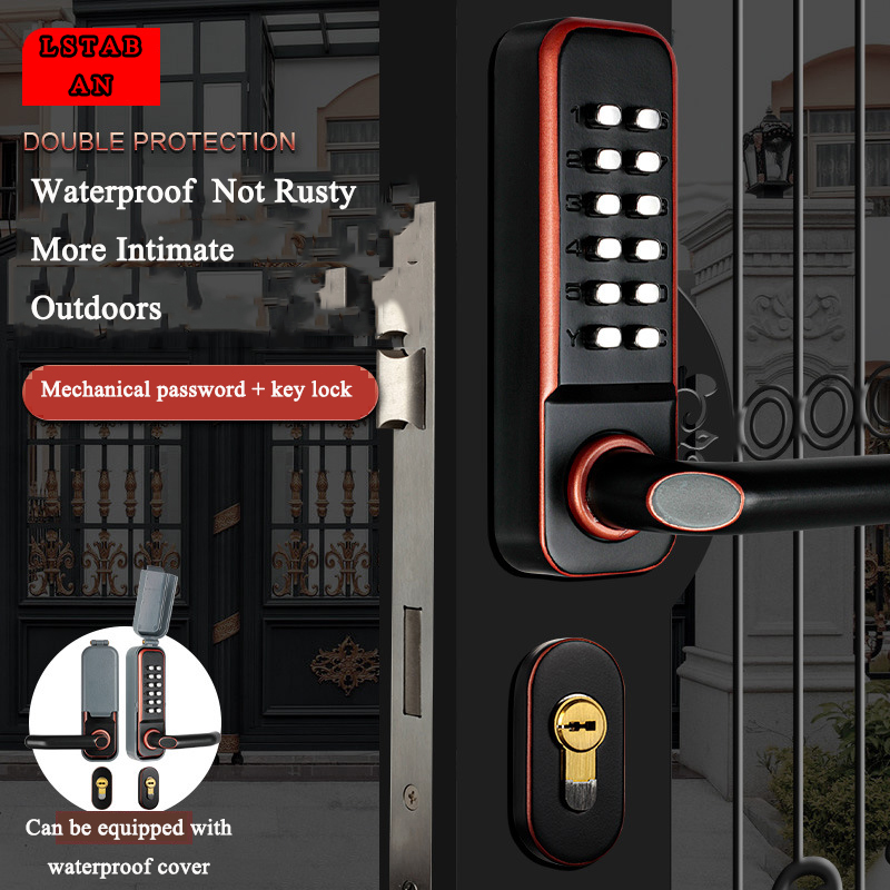 Smart Garden Gate Lock - Fechadura de porta com teclado dividido