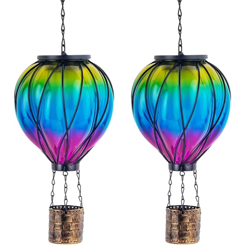 Smart Garden Balloon - Lâmpada solar vintage para jardim, efeito