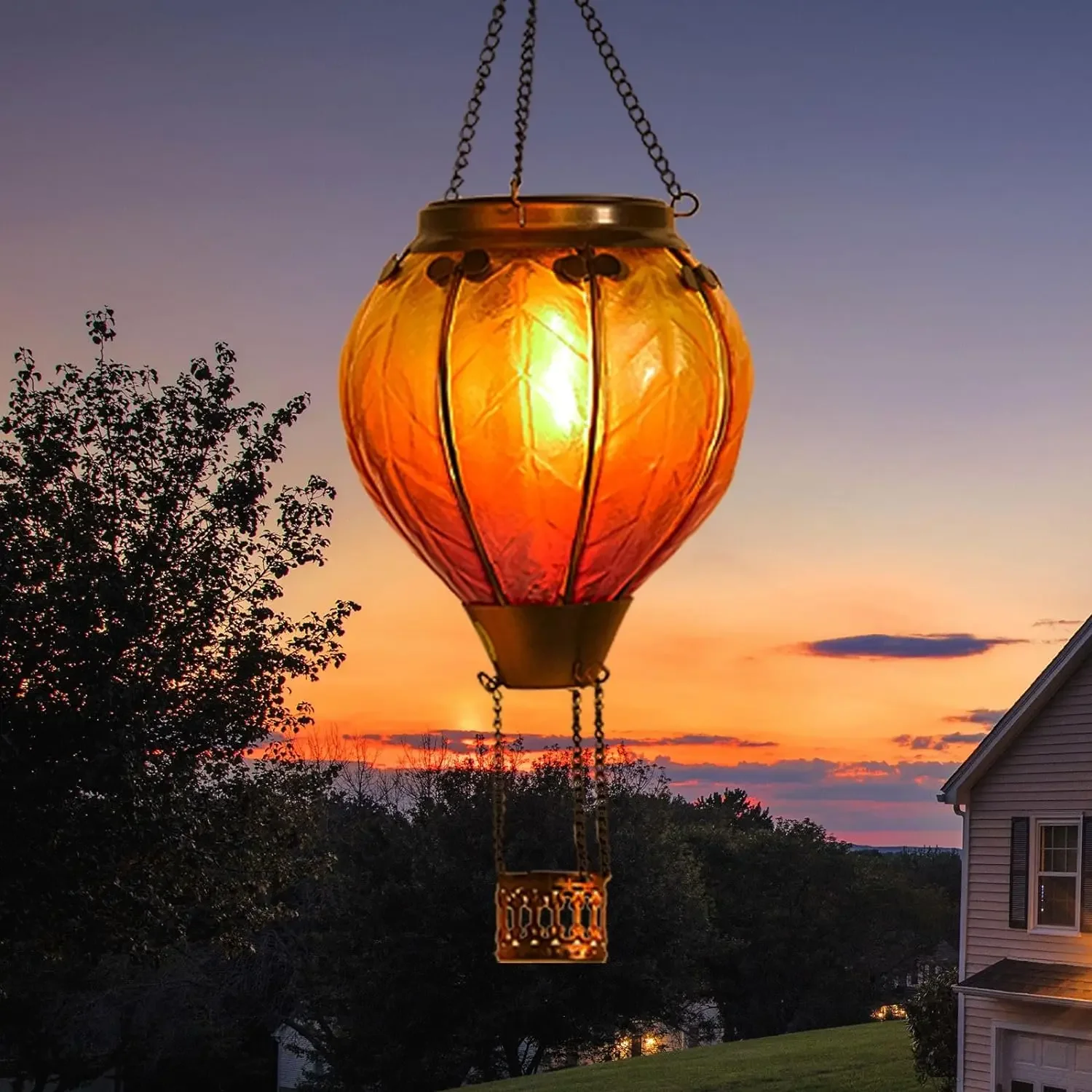 Natal solar pendurado lanterna - Smart Garden Balloon avaliação e preço