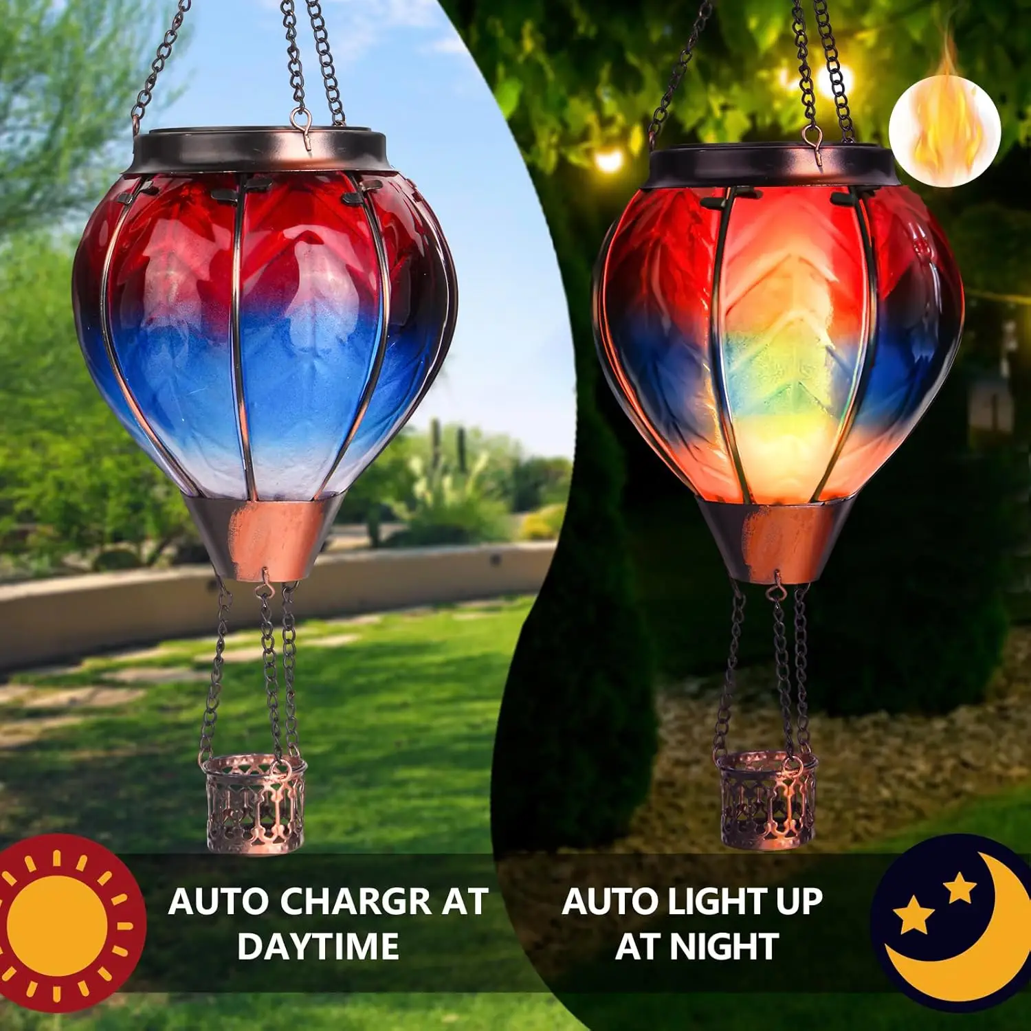 Natal solar pendurado lanterna - Smart Garden Balloon avaliação e preço