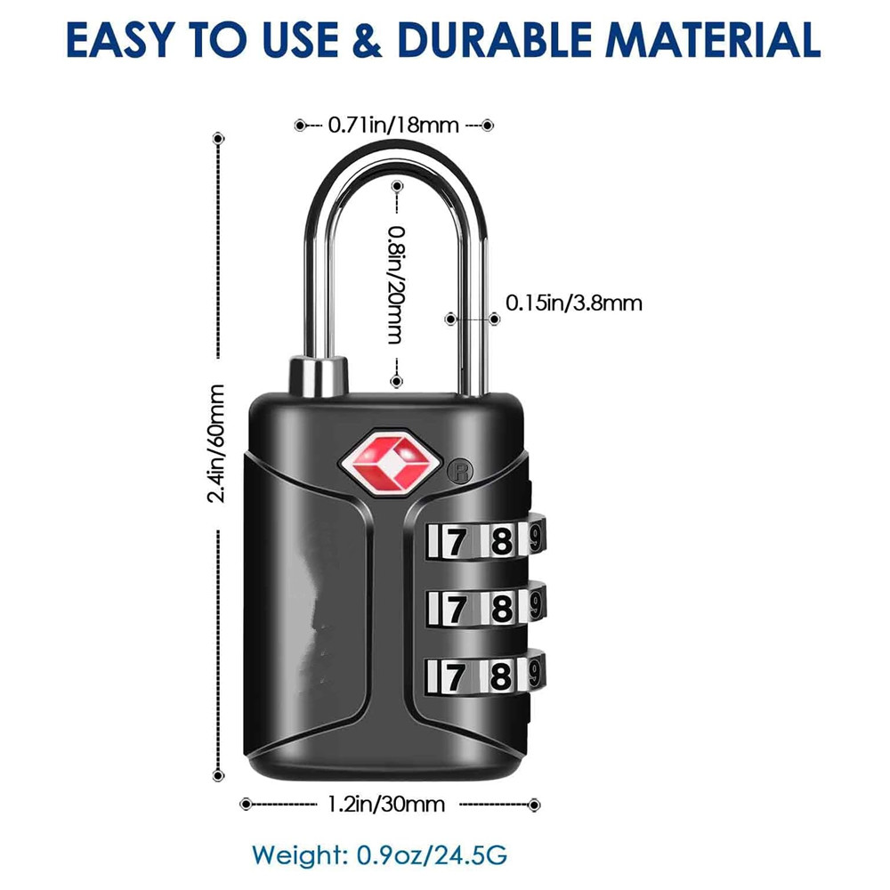 Cadeados de bagagem aprovados  - Smart Garden Gate Lock avaliação e preço