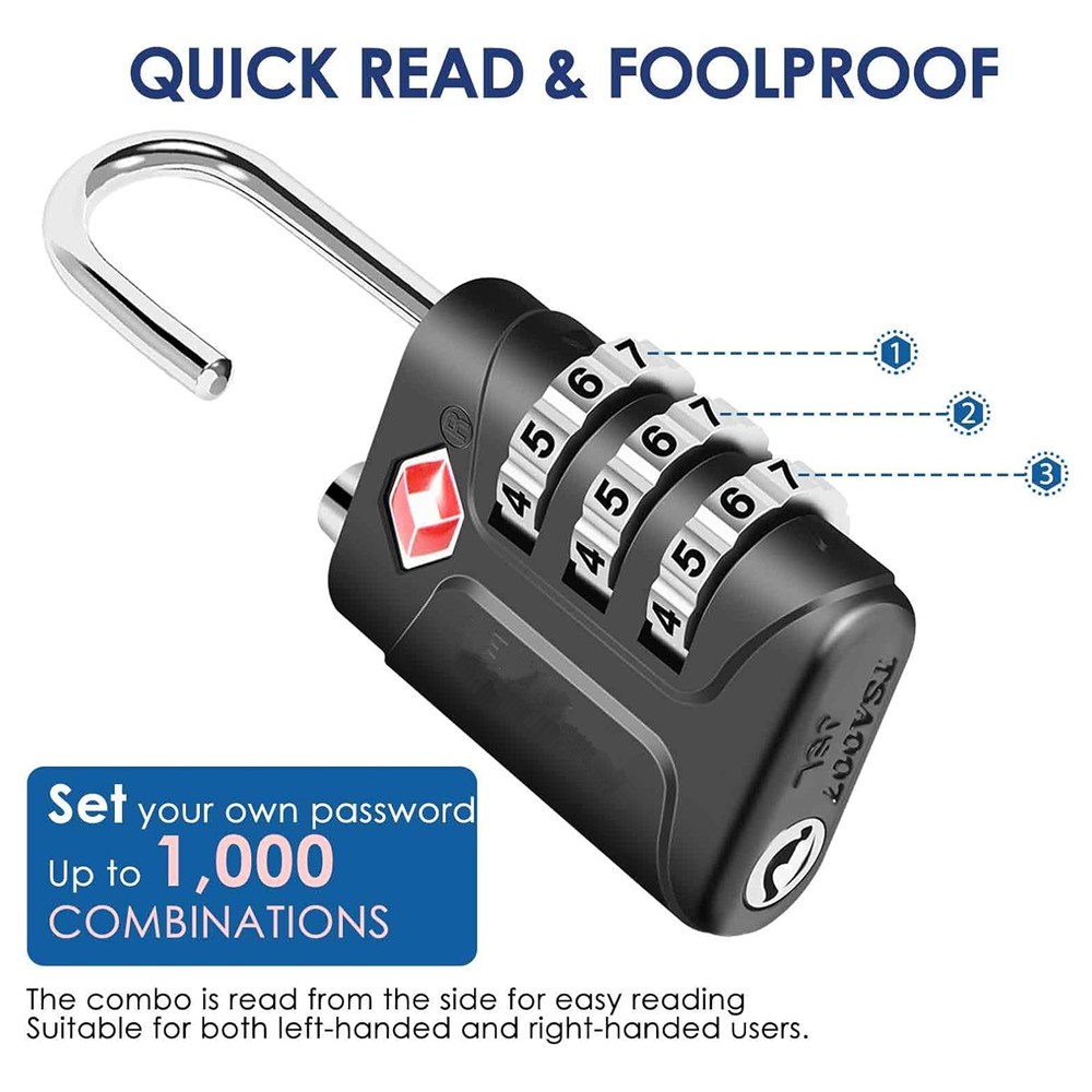 Cadeados de bagagem aprovados  - Smart Garden Gate Lock avaliação e preço