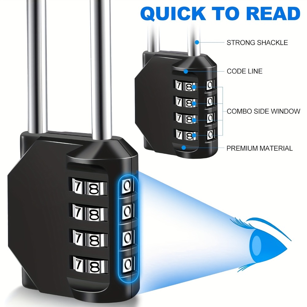 Cadeado de Combinação de 4 Díg - Smart Garden Gate Lock avaliação e preço
