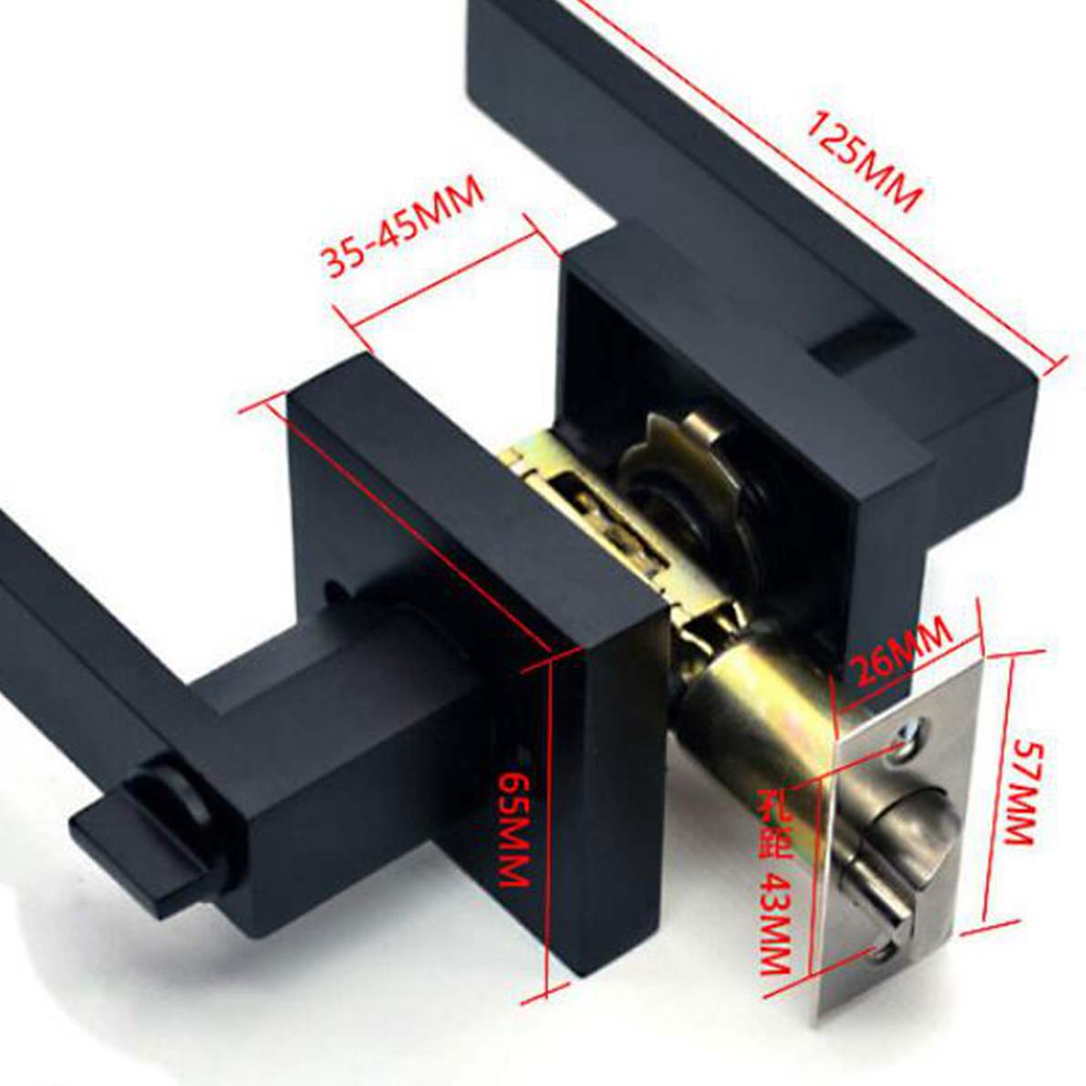 Maçaneta da porta preta, fecha - Smart Garden Gate Lock avaliação e preço