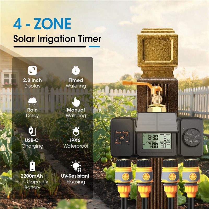 Temporizador de irrigação sola - Smart Garden Zone avaliação e preço