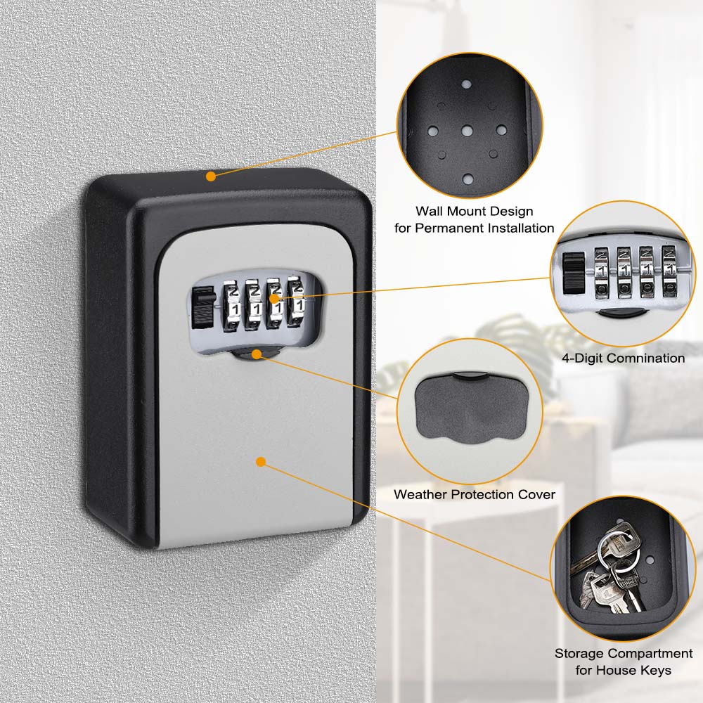 Senha Lock Storage Box, Materi - Smart Garden Gate Lock avaliação e preço