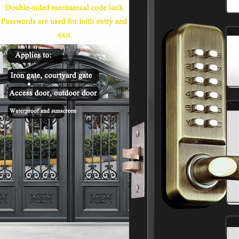 Fechadura mecânica com senha d - Smart Garden Gate Lock avaliação e preço